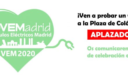 VEM 2020 (Vehículos Eléctricos Madrid) aplazado hasta 2021