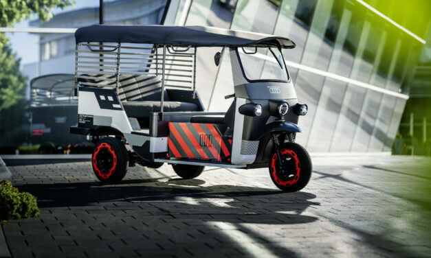 Una segunda vida: los módulos de baterías del Audi  e-tron permiten electrificar los bicitaxis en la India