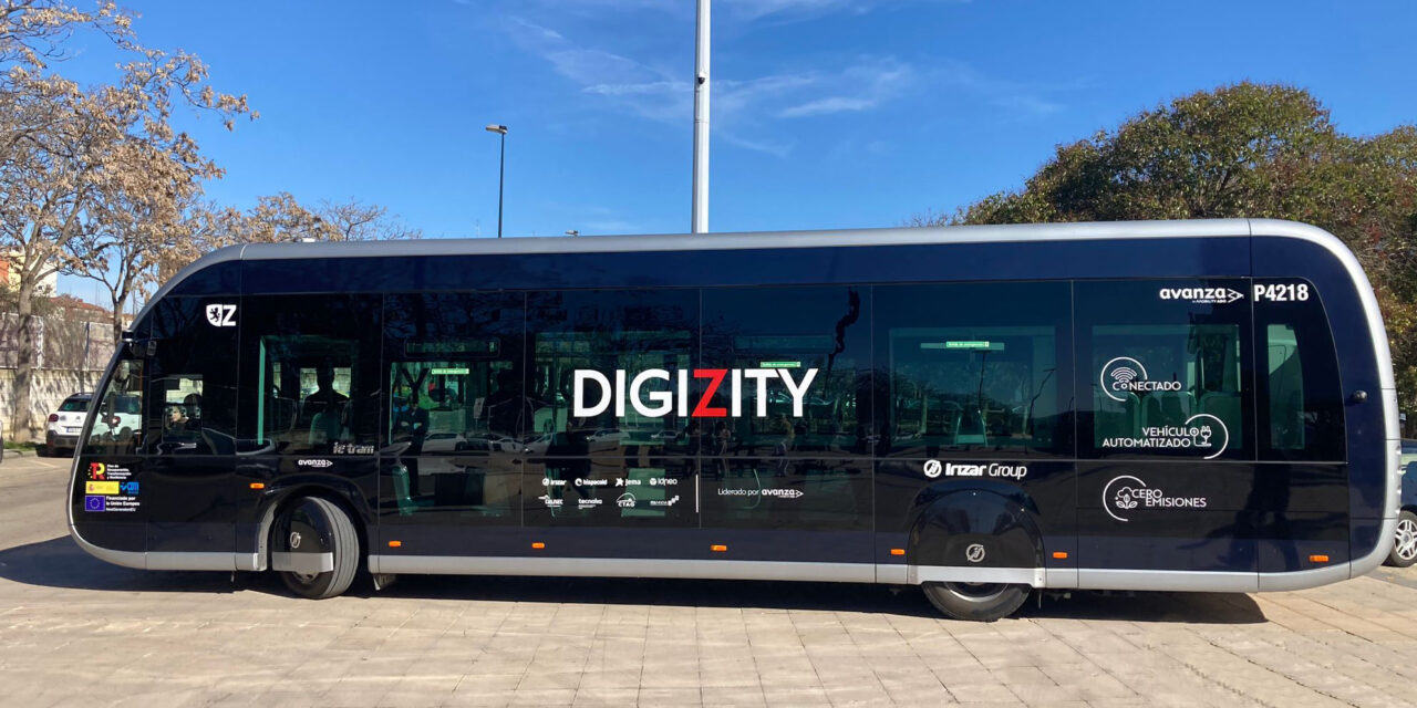 Zaragoza, laboratorio de pruebas para el desarrollo del autobús Irizar ie tram inteligente y conectado del proyecto Digizity